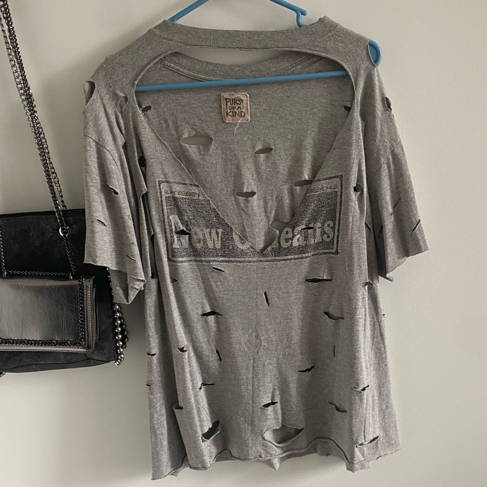 LF/Furst of a kind distressed oversized T!